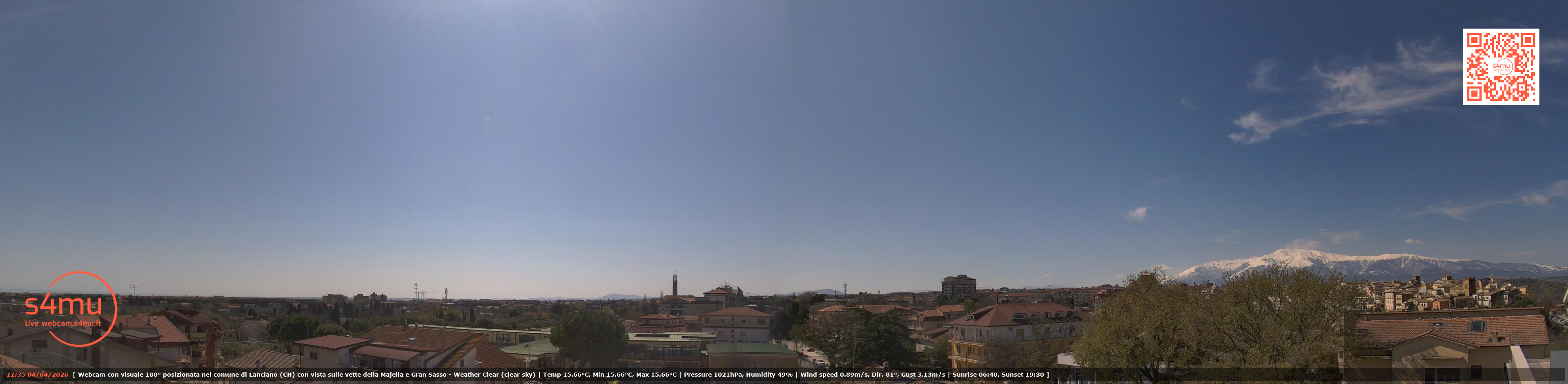 immagine della webcam nei dintorni di Torino di Sangro Marina: webcam Lanciano